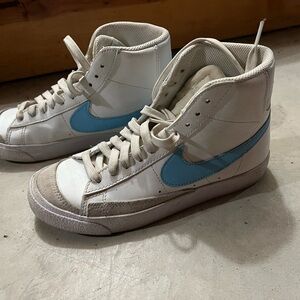 Nike Kids Shoes White and Blue